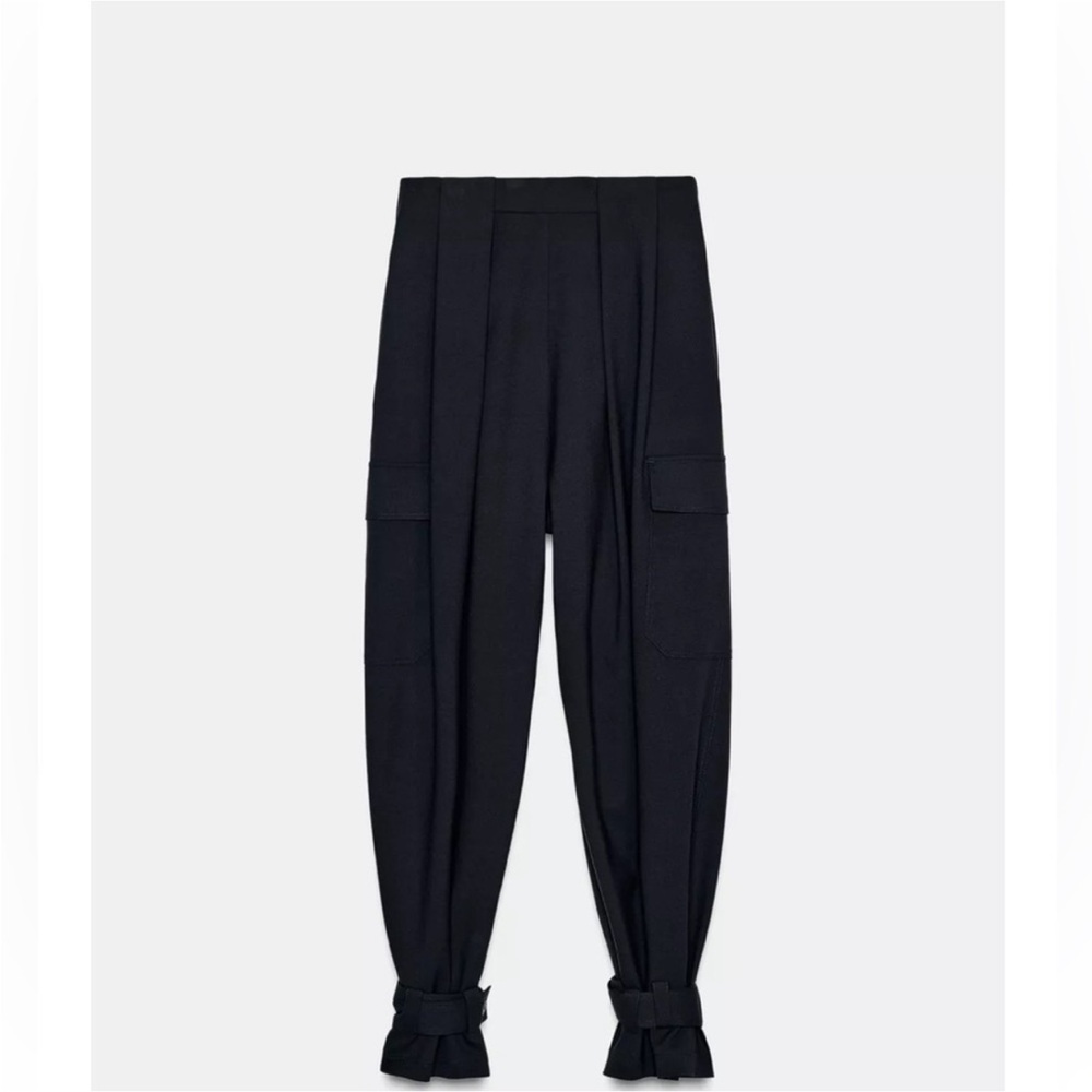 Zara collection pleated cargo pants - Picture 6 of 7